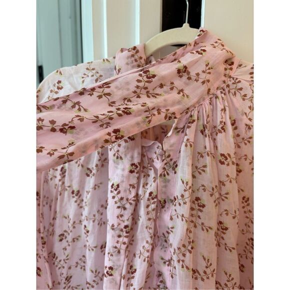 NWOT Yvonne S Linen ANGELICA MINI DRESS, Med $695 - Picture 7 of 11